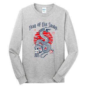 Chinese New Year Of The Snake 2025 Tall Long Sleeve T-Shirt