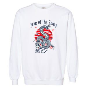 Chinese New Year Of The Snake 2025 Garment-Dyed Sweatshirt