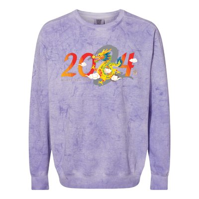 Chinese New Year 2024 Year Of The Dragon Lunar New Year 2024 Colorblast Crewneck Sweatshirt