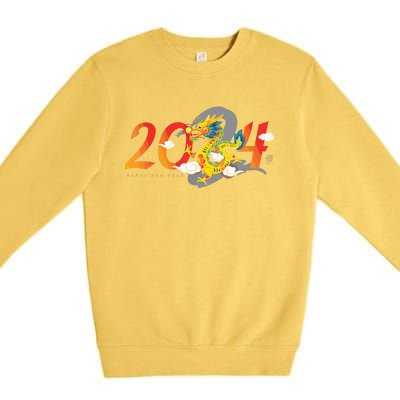 Chinese New Year 2024 Year Of The Dragon Lunar New Year 2024 Premium Crewneck Sweatshirt