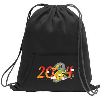 Chinese New Year 2024 Year Of The Dragon Lunar New Year 2024 Sweatshirt Cinch Pack Bag