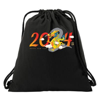 Chinese New Year 2024 Year Of The Dragon Lunar New Year 2024 Drawstring Bag