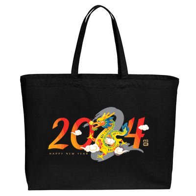 Chinese New Year 2024 Year Of The Dragon Lunar New Year 2024 Cotton Canvas Jumbo Tote