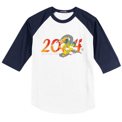 Chinese New Year 2024 Year Of The Dragon Lunar New Year 2024 Baseball Sleeve Shirt