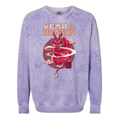 Chinese New Year 2024 Year Of The Dragon Chinese New Year 2024 Colorblast Crewneck Sweatshirt