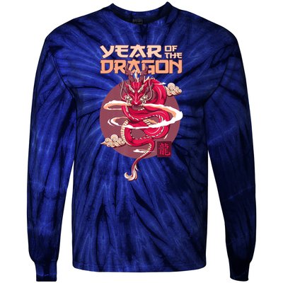 Chinese New Year 2024 Year Of The Dragon Chinese New Year 2024 Tie-Dye Long Sleeve Shirt