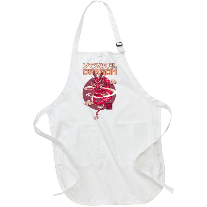 Chinese New Year 2024 Year Of The Dragon Chinese New Year 2024 Full-Length Apron With Pockets