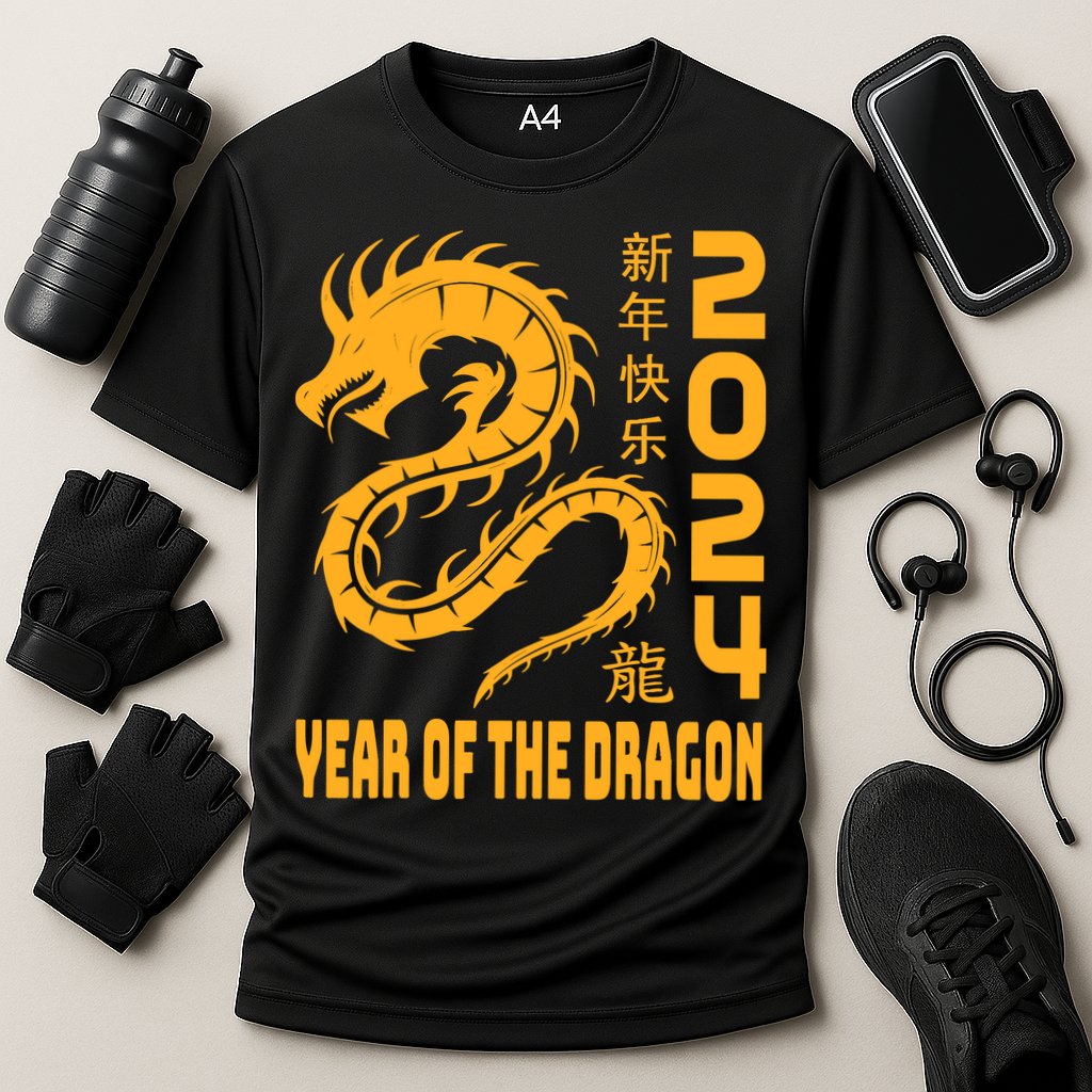 Chinese New Year 2024 Design Year Of The Dragon 2024 Performance Shirt