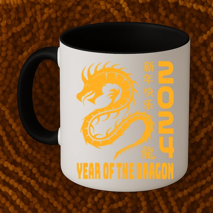 Chinese New Year 2024 Design Year Of The Dragon 2024 Mug