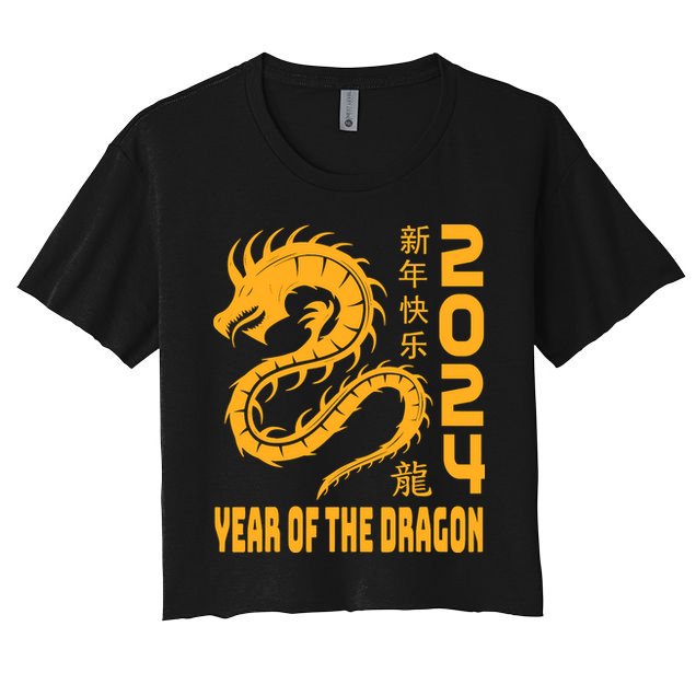 Chinese New Year 2024 Design Year Of The Dragon 2024 Crop Top