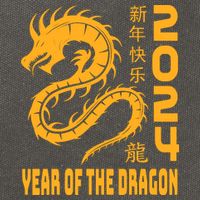 Chinese New Year 2024 Design Year Of The Dragon 2024 Cotton Canvas Backpack