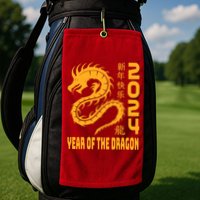 Chinese New Year 2024 Design Year Of The Dragon 2024 Golf Towel