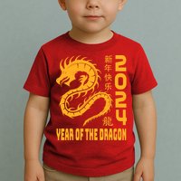 Chinese New Year 2024 Design Year Of The Dragon 2024 Toddler T-Shirt