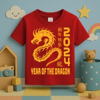 Chinese New Year 2024 Design Year Of The Dragon 2024 Toddler T-Shirt