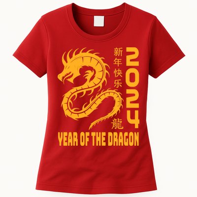 Chinese New Year 2024 Design Year Of The Dragon 2024 Womens T-Shirt