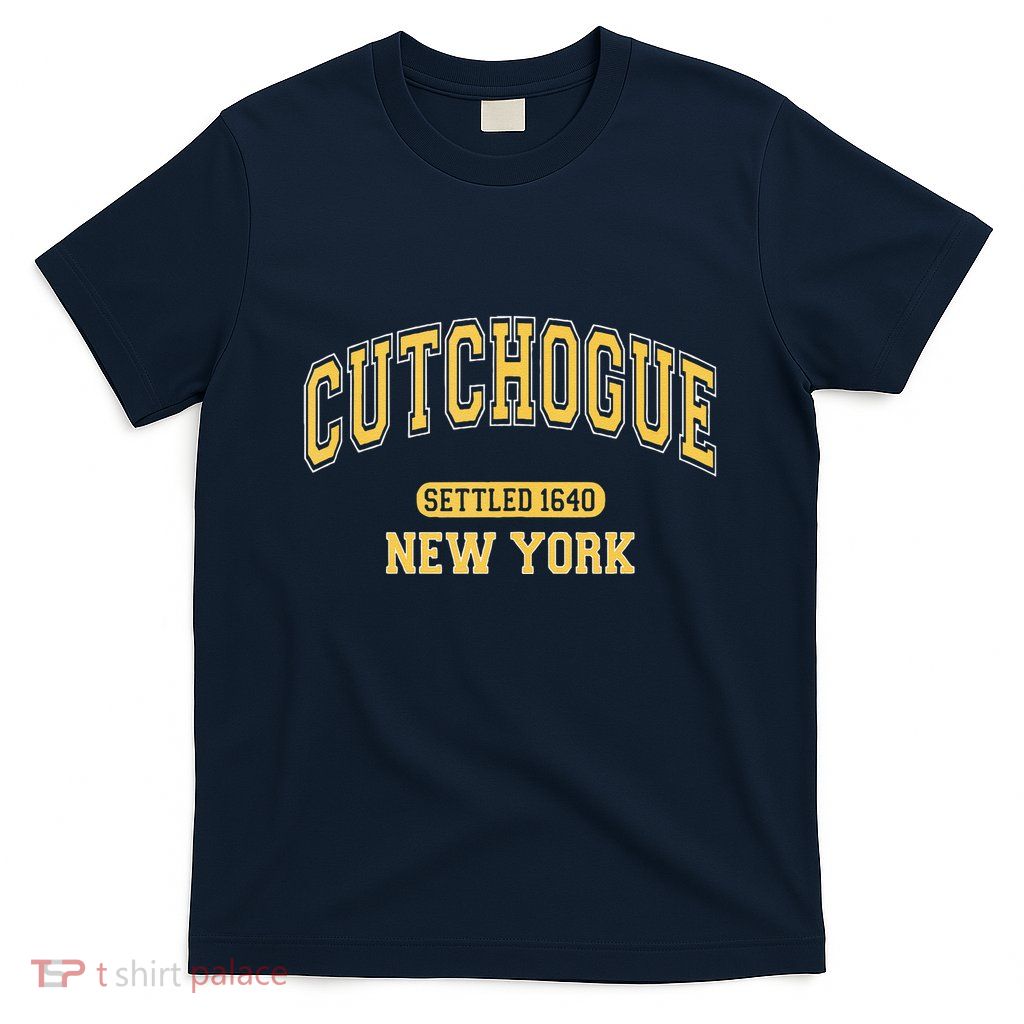 Cutchogue New York Settled 1640 Sports Vintage Yellow T-Shirt