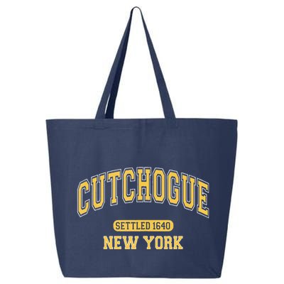 Cutchogue New York Settled 1640 Sports Vintage Yellow 25L Jumbo Tote