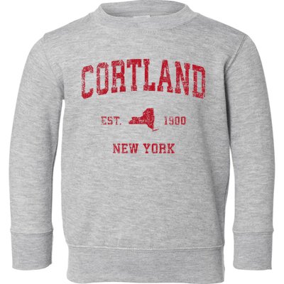 Cortland New York Ny Toddler Sweatshirt