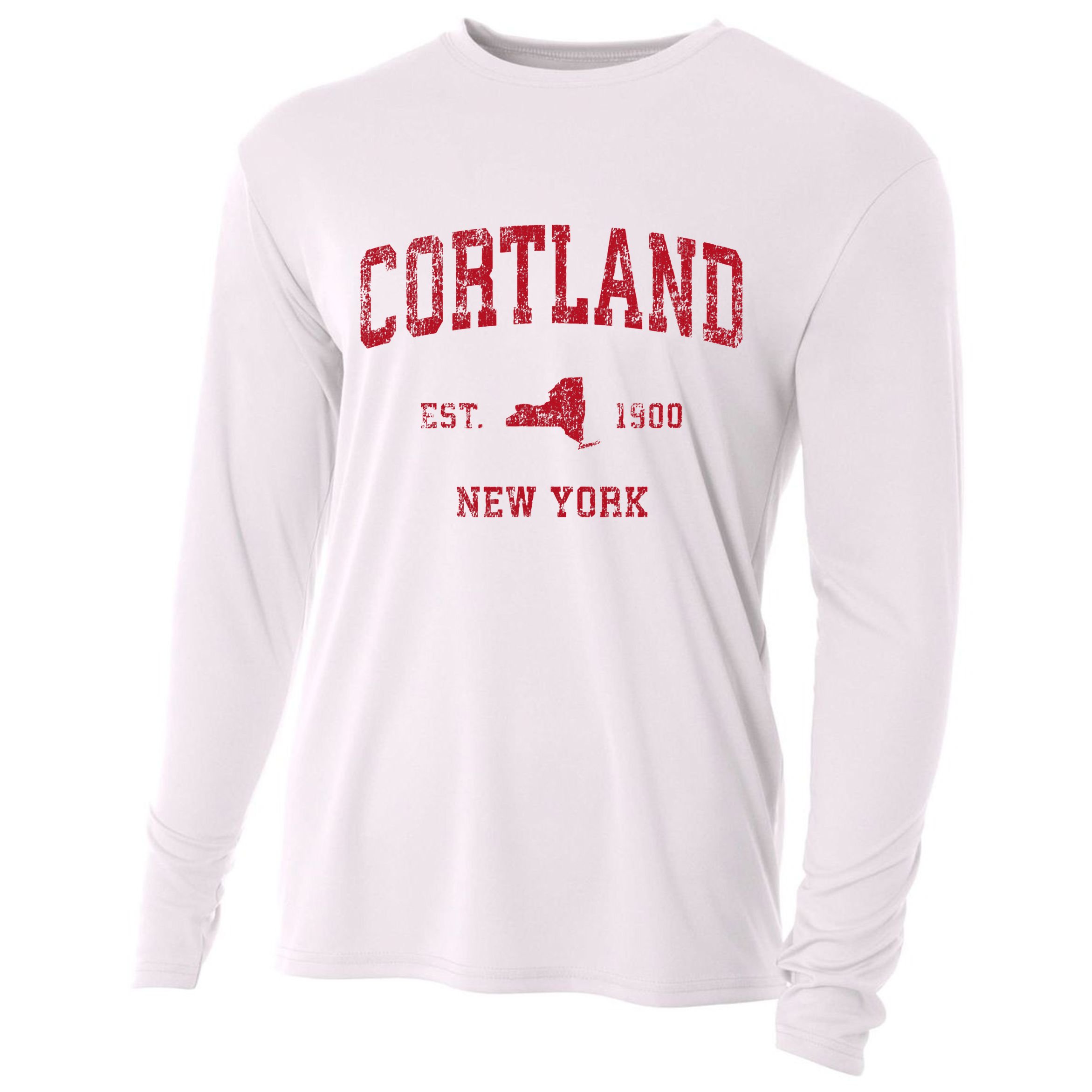 Cortland New York Ny Cooling Performance Long Sleeve Crew
