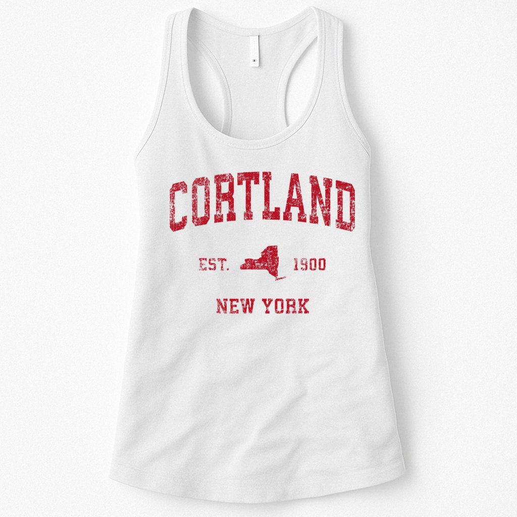 Cortland New York Ny Womens Tank Top