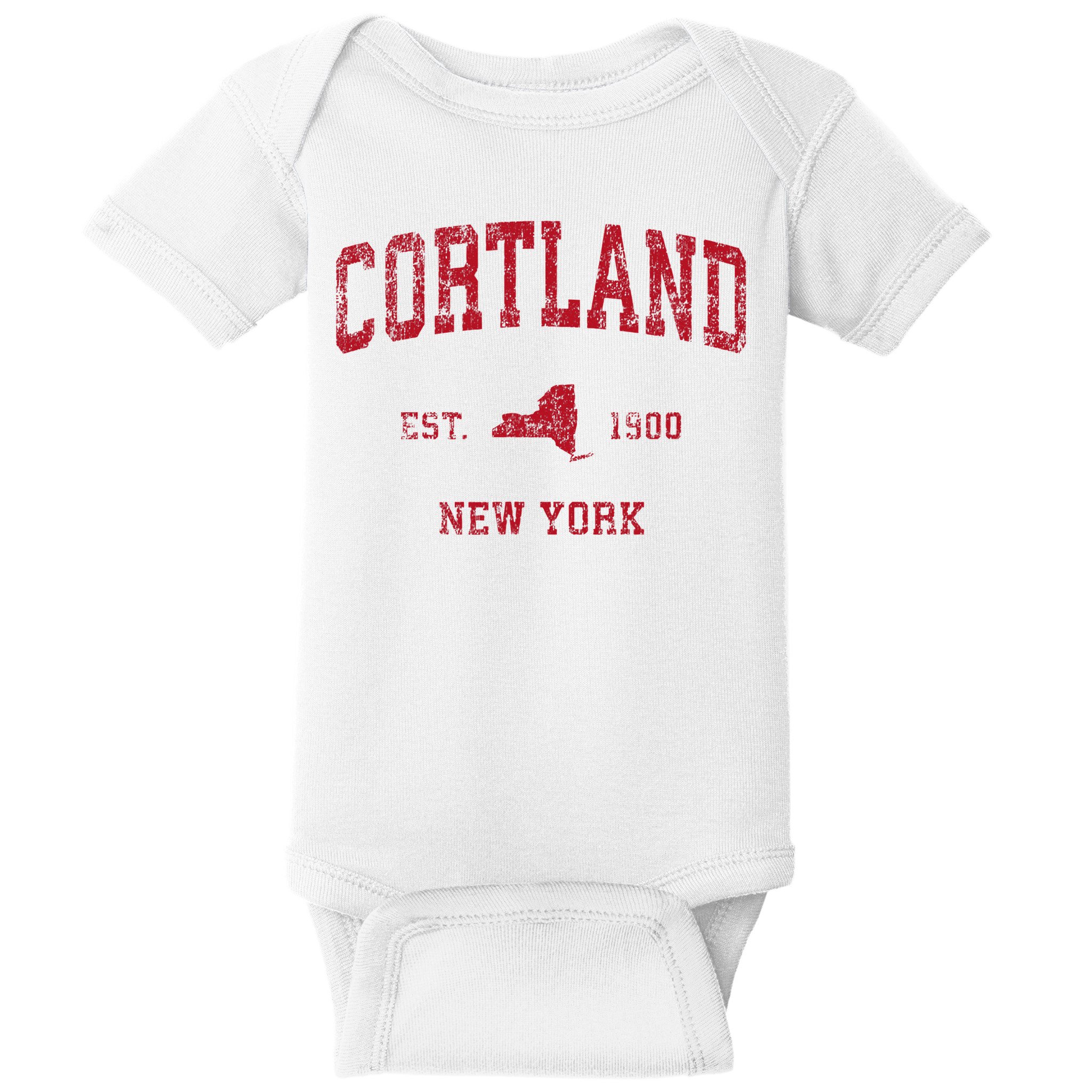 Cortland New York Ny Baby Bodysuit