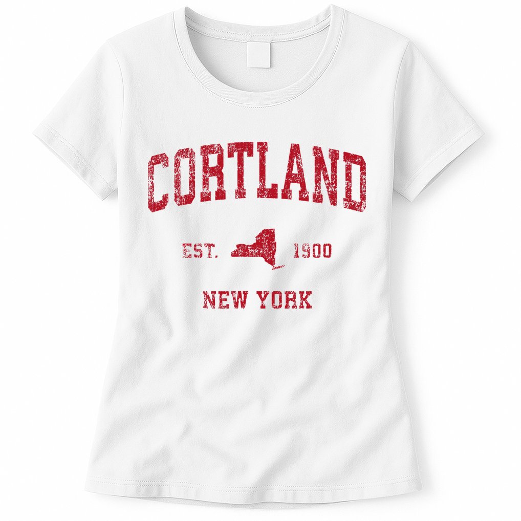 Cortland New York Ny Womens T-Shirt