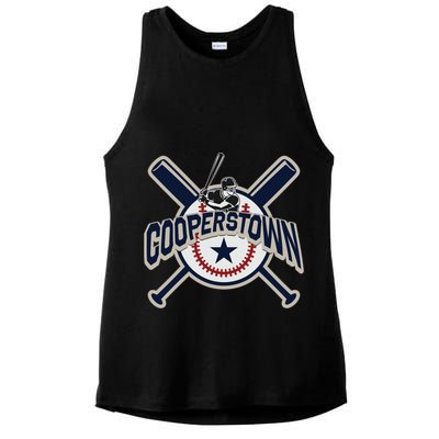 Cooperstown New York Baseball Game Family Vacation Gift Ladies PosiCharge Tri-Blend Wicking Tank