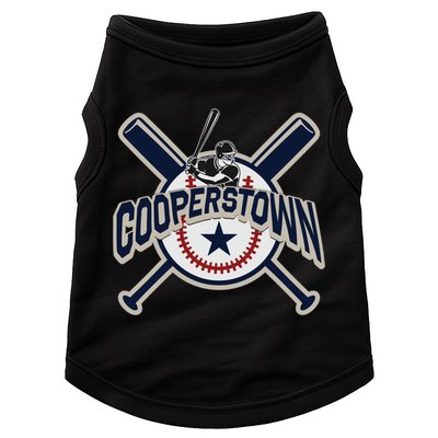 Cooperstown New York Baseball Game Family Vacation Gift Doggie Tank