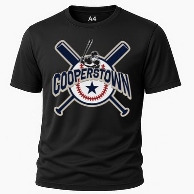 Cooperstown New York Baseball Game Family Vacation Gift Cooling Performance Crew T-Shirt