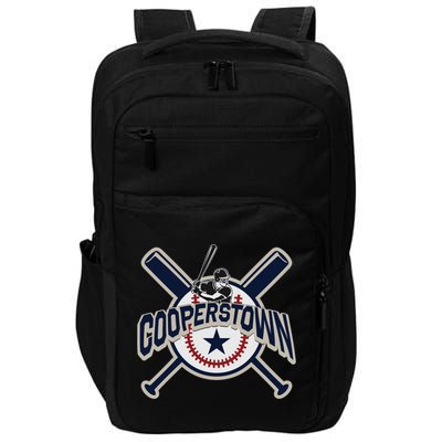 Cooperstown New York Baseball Game Family Vacation Gift Impact Tech Backpack