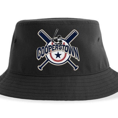 Cooperstown New York Baseball Game Family Vacation Gift Sustainable Bucket Hat