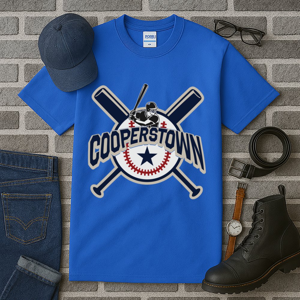 Cooperstown New York Baseball Game Family Vacation Gift Tall T-Shirt