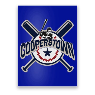Cooperstown New York Baseball Game Family Vacation Gift Poster