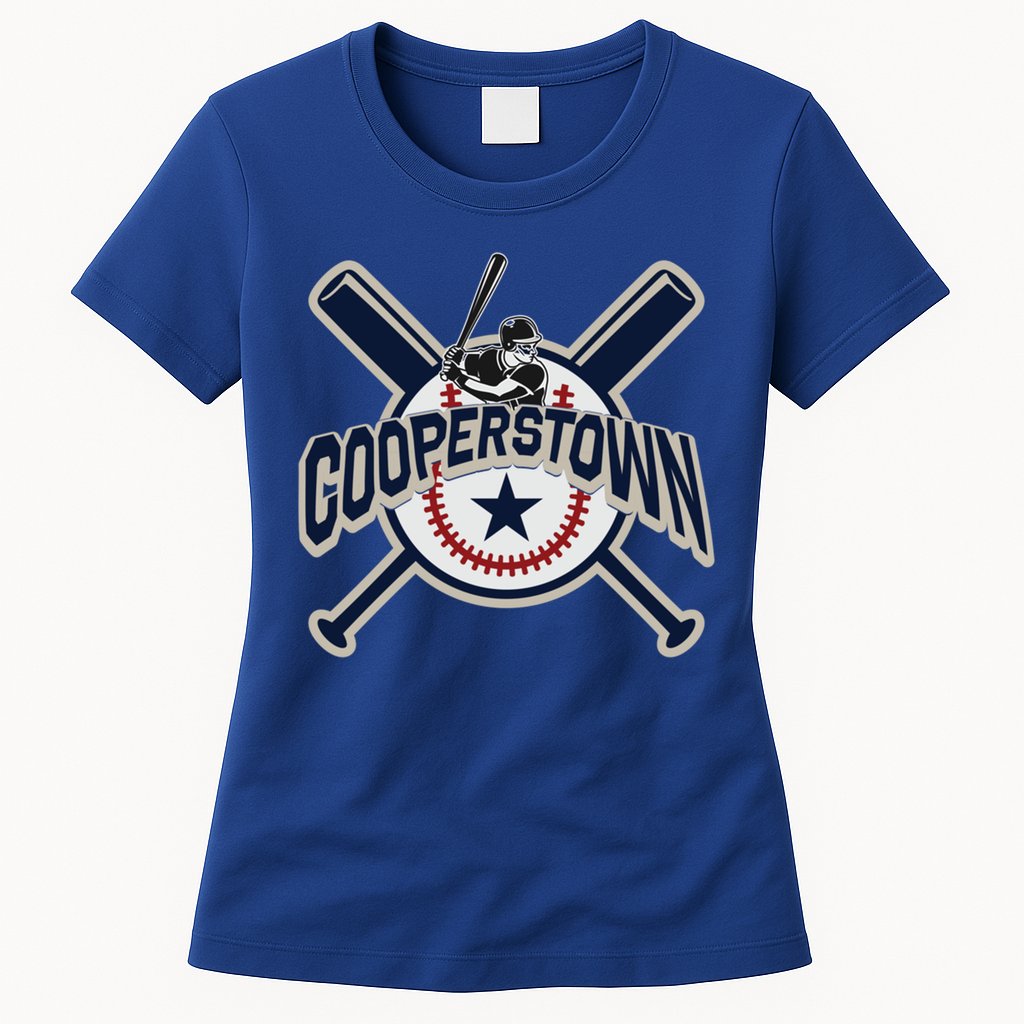 Cooperstown New York Baseball Game Family Vacation Gift Womens T-Shirt