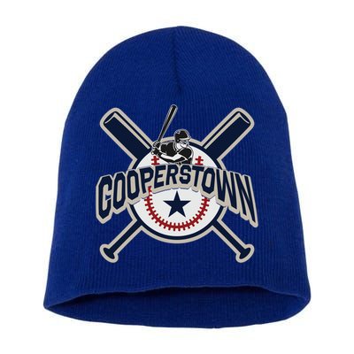 Cooperstown New York Baseball Game Family Vacation Gift Short Acrylic Beanie