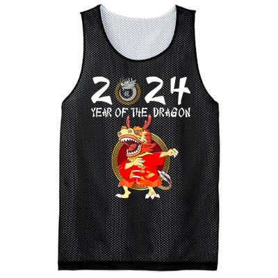 Chinese New Year 2024 Year Of The Dragon Happy New Year 2024 Mesh Reversible Basketball Jersey Tank