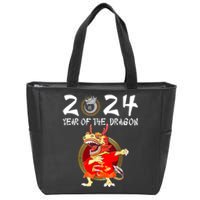 Chinese New Year 2024 Year Of The Dragon Happy New Year 2024 Zip Tote Bag