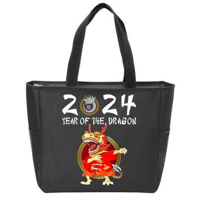 Chinese New Year 2024 Year Of The Dragon Happy New Year 2024 Zip Tote Bag