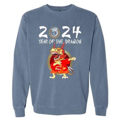 Chinese New Year 2024 Year Of The Dragon Happy New Year 2024 Garment-Dyed Sweatshirt