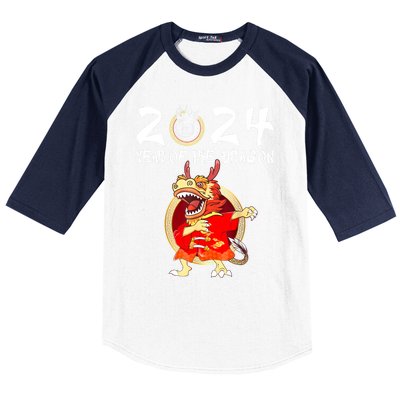 Chinese New Year 2024 Year Of The Dragon Happy New Year 2024 Baseball Sleeve Shirt