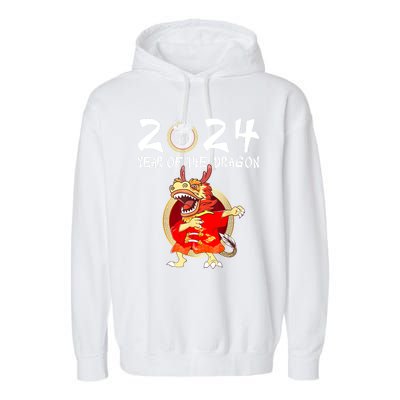 Chinese New Year 2024 Year Of The Dragon Happy New Year 2024 Garment-Dyed Fleece Hoodie