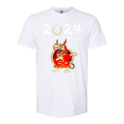 Chinese New Year 2024 Year Of The Dragon Happy New Year 2024 Softstyle CVC T-Shirt