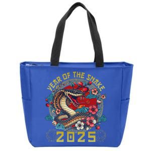 Chinese New Year 2025 Year Of The Snake Zip Tote Bag