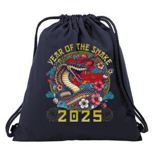 Chinese New Year 2025 Year Of The Snake Drawstring Bag