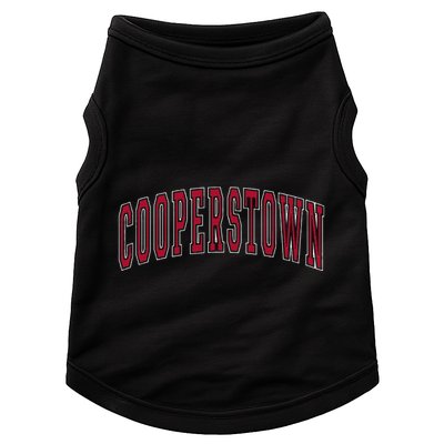 Cooperstown New York Souvenir College Style Red Text Doggie Tank