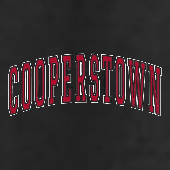 Cooperstown New York Souvenir College Style Red Text 11oz C Handle Ceramic Mug