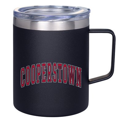 Cooperstown New York Souvenir College Style Red Text 12oz Stainless Steel Coffee Mug