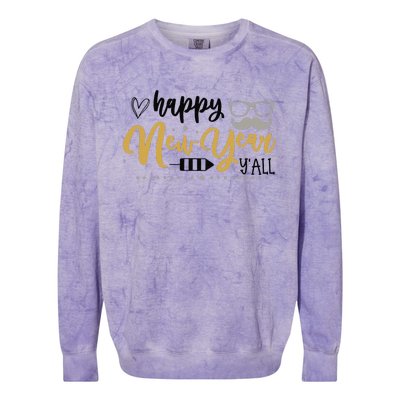 Celebrate New Year With Excitement And Joy Colorblast Crewneck Sweatshirt