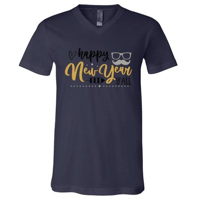 Celebrate New Year With Excitement And Joy V-Neck T-Shirt