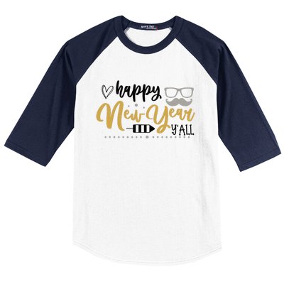 Celebrate New Year With Excitement And Joy Baseball Sleeve Shirt